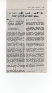 19.07.2010 Sächsiche Zeitung