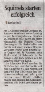 19.10.2012 Sächsische Zeitung